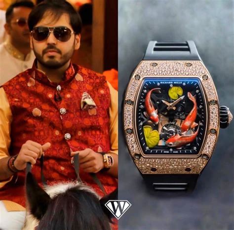 richard mille ambani watch|anant ambani watch price.